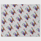 Cadeau Papier d'emballage - Coq (Plat)