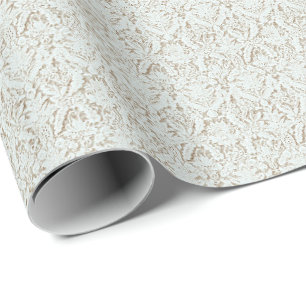 Cadeau Papier d'emballage Coquette en dentelle blanche vi