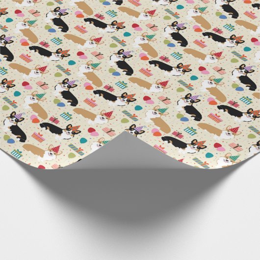 Cadeau Papier d'emballage Corgi Birthday (Coin)