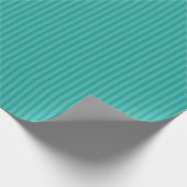 Cadeau Papier d'emballage couleur rayé vert persan (Coin)
