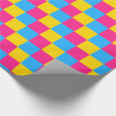 Cadeau Papier d'emballage Couleurs de la fierté pansexuel (Coin)