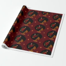 Papier d'emballage Couronne de Fêtes
