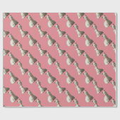 Cadeau Papier d'emballage d'alpaga pour la fille (Plat)