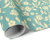 Cadeau Papier d'emballage Damask pattern (Coin rond)