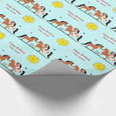 Cadeau Papier d'emballage d'amis de cheval de (Coin)