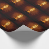 Cadeau Papier d'emballage d'ampoule vintage (Coin)