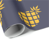Cadeau Papier d'emballage d'ananas (Coin rond)