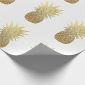 Cadeau Papier d'emballage d'ananas de feuille d'or de (Coin)