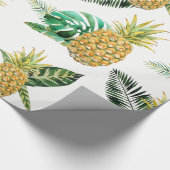 Cadeau Papier d'emballage d'ananas tropical (Coin)