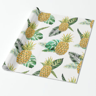 Cadeau Papier d'emballage d'ananas tropical