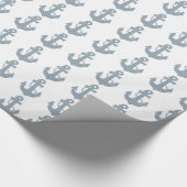 Cadeau Papier d'emballage d'ancrage bleu clair (Coin)