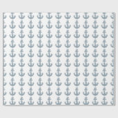 Cadeau Papier d'emballage d'ancrage bleu clair (Plat)