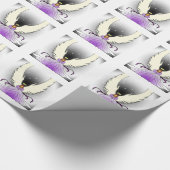 Cadeau Papier d'emballage d'ange pourpre (Coin)