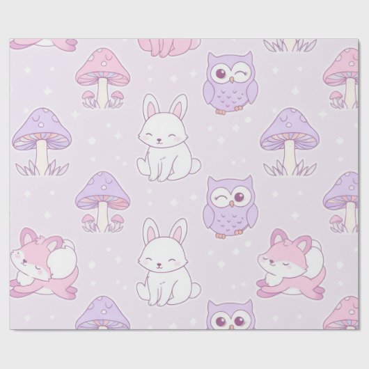 Cadeau Papier d'emballage d'animaux  (Plat)