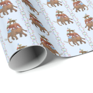 Cadeau Papier d'emballage d'animaux éteints
