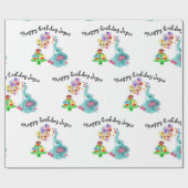 Cadeau Papier d'emballage d'anniversaire affectueux (Plat)