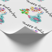 Cadeau Papier d'emballage d'anniversaire affectueux (Coin)