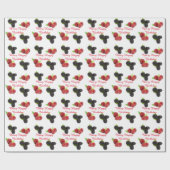 Cadeau Papier d'emballage d'anniversaire de baies (Plat)