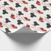 Cadeau Papier d'emballage d'anniversaire de baies (Coin)