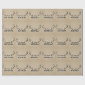 Cadeau Papier d'emballage d'anniversaire de chasse de (Plat)
