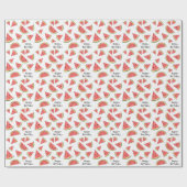Cadeau Papier d'emballage d'anniversaire Watermelon Multi (Plat)