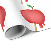 Cadeau Papier d'emballage d'Apple de sucrerie (Coin rond)
