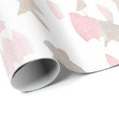 Cadeau Papier d'emballage d'aquarelle (Coin rond)