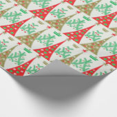 Cadeau papier d'emballage d'arbre de Noël de bande (Coin)