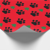 Cadeau Papier d'emballage d'arbre d'empreinte de patte et (Coin)