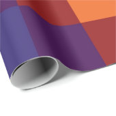 Cadeau Papier d'emballage d'arc-en-ciel Checkered (Coin rond)