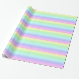 Cadeau Papier d'emballage d'arc-en-ciel en pastel