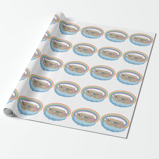 Cadeau papier d'emballage d'arche (Déroulé)