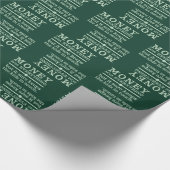 Cadeau Papier d'emballage d'ARGENT (Coin)