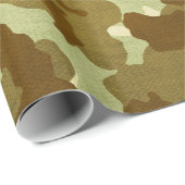 Cadeau papier d'emballage d'armée (Coin rond)
