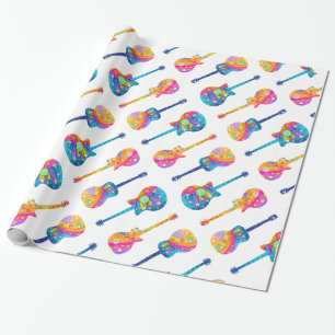 Cadeau Papier d'emballage d'art de bruit de guitare