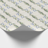 Cadeau Papier d'emballage d'art de fleurs vintages (Coin)