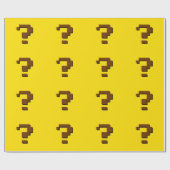 Cadeau Papier d'emballage d'art de pixel de point (Plat)