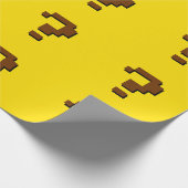 Cadeau Papier d'emballage d'art de pixel de point (Coin)