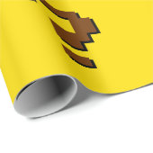 Cadeau Papier d'emballage d'art de pixel de point (Coin rond)