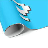 Cadeau Papier d'emballage d'art de pixel de point (Coin rond)