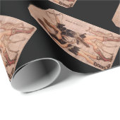 Cadeau Papier d'emballage d'Artemis de déesse grecque (Coin rond)