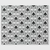 Cadeau Papier d'emballage d'as de pique (Plat)