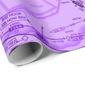 Cadeau Papier d'emballage d'aviation (Coin rond)