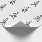 Cadeau Papier d'emballage d'avion (Coin)