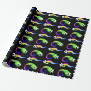 Cadeau Papier d'emballage de ballons de football