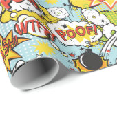 Cadeau Papier d'emballage de bande dessinée (Coin rond)