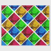 Cadeau papier d'emballage de bande dessinée mignonne (Plat)