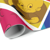 Cadeau papier d'emballage de bande dessinée mignonne (Coin rond)