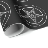Cadeau Papier d'emballage de Baphomet (Coin rond)