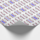 Cadeau Papier d'emballage de base-ball fait sur commande (Coin)